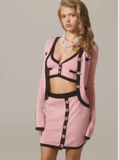 Matilda Knit Set (Pink) (Final Sale)