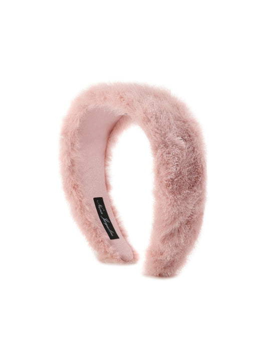 Melanie Fur Headband (Pink) (Final Sale)