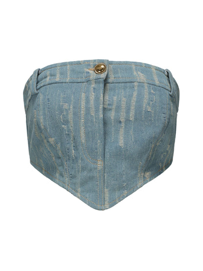 Claire Denim Top (Final Sale)