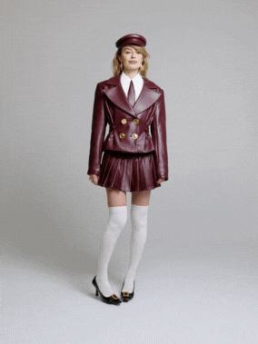Mirabel Faux Leather Jacket (Brown) (Final Sale)