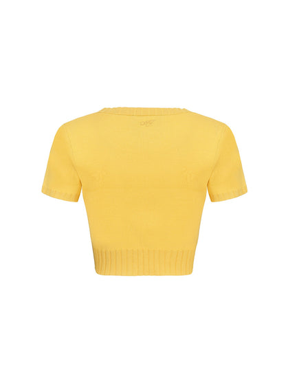 Kennedy Knit Top Set (Yellow) (Final Sale)
