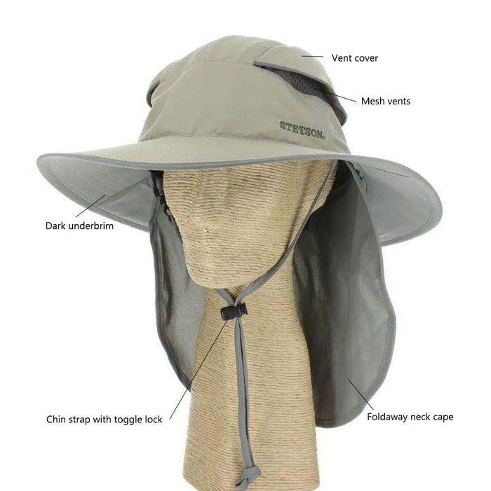 No Fly Zone Floatable Brim Boonie Hat - Stetson Hats Bucket Hat Stetson Hats
