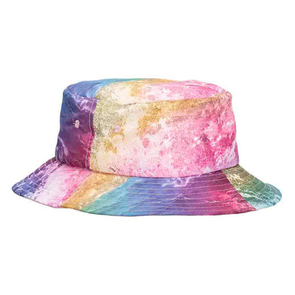 Nylon Bucket Hat with Chin Cord - Scala Kid's Bucket Hat Scala Hats C942-BL Blue Small (54 cm)