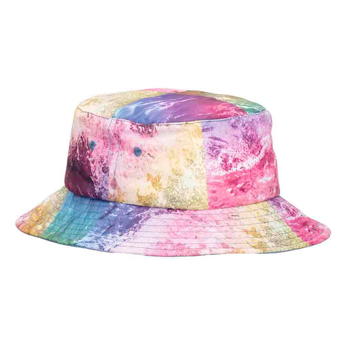 Nylon Bucket Hat with Chin Cord - Scala Kid's Bucket Hat Scala Hats C942-GN Green Small (54 cm)