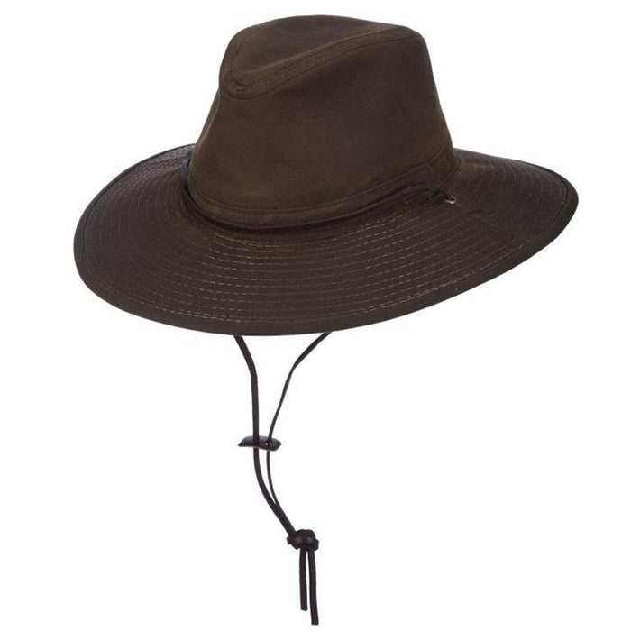 Oil Cloth Outback Hat for Small Heads - DPC Headwear Safari Hat Dorfman Hat Co.
