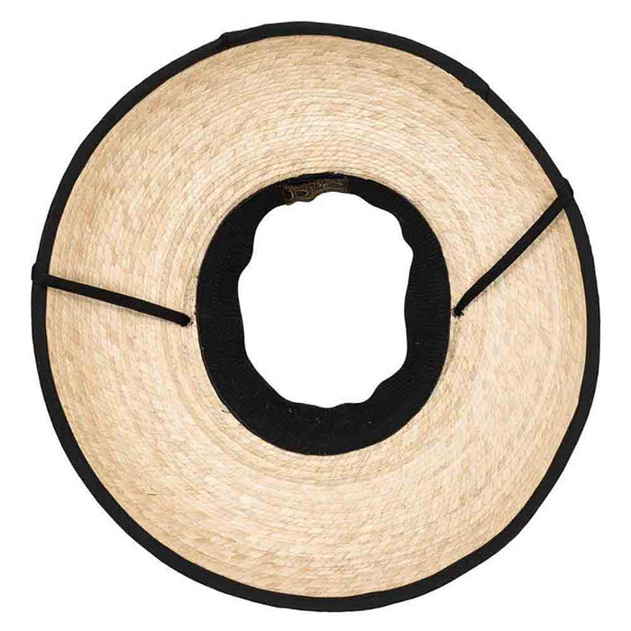 Open Crown Palm Visor Hat with Black Trim - Makai Hat Co Visor Cap Makai Hat