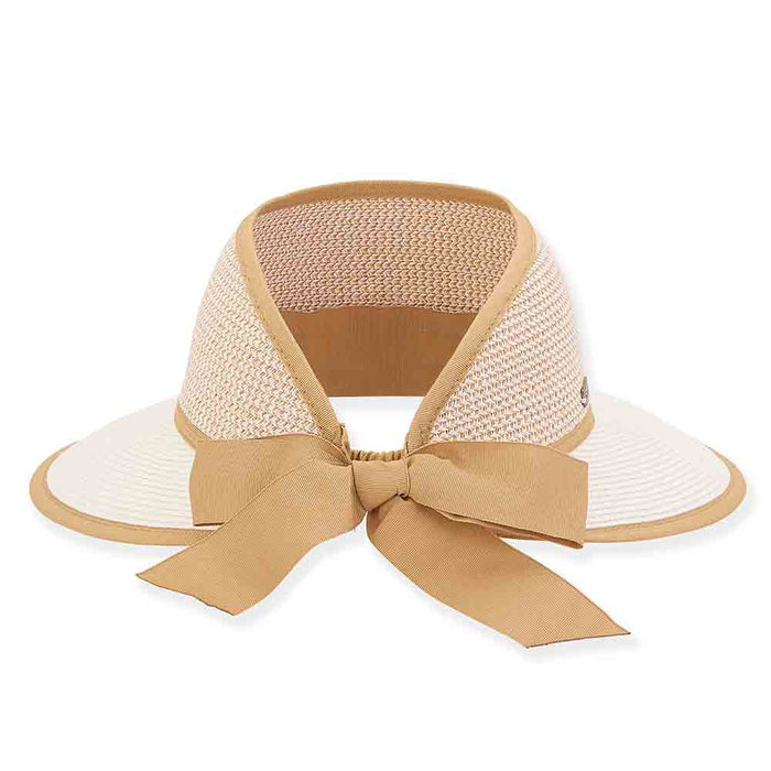 Open Crown Sun Visor Hat for Ponytail - Sun 'n' Sands Hats Visor Cap Sun N Sand Hats