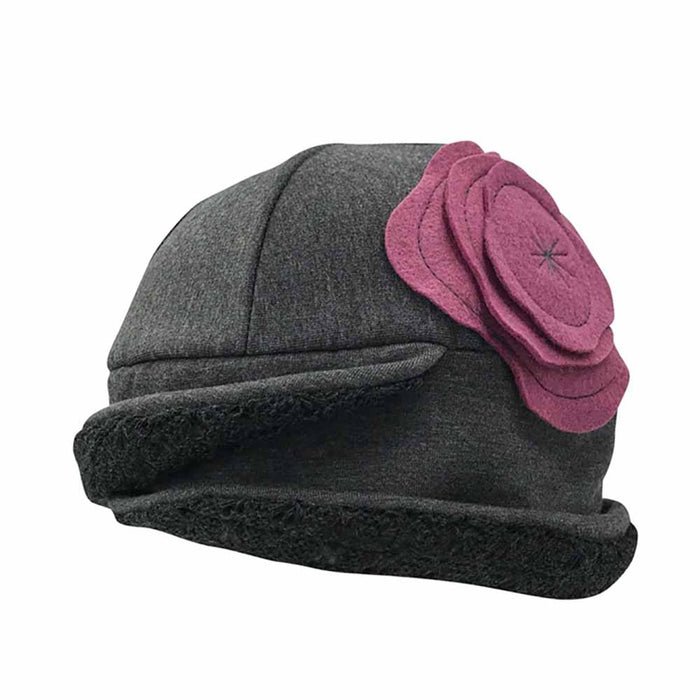 Organic Cotton Vintage Beanie - Flipside Hats for Healing Beanie Flipside Hats H005-004 Grey / Pink OS (56-59 cm)
