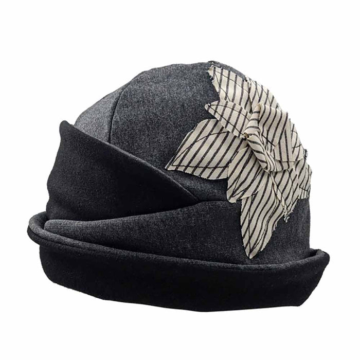 Organic Cotton Vintage Beanie - Flipside Hats for Healing Beanie Flipside Hats H005-003 Grey / White OS (56-59 cm)