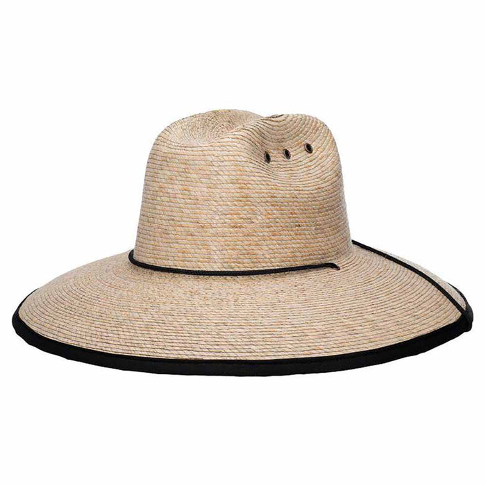 Palm Fiber Baja Crusher Lifeguard Hat - Makai Hat Co Lifeguard Hat Makai Hat MA136sm Natural S/M (57 cm)