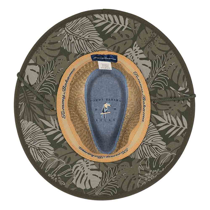 Penida Rush Straw Safari Hat with Chin Cord - Tommy Bahama Safari Hat Tommy Bahama Hats