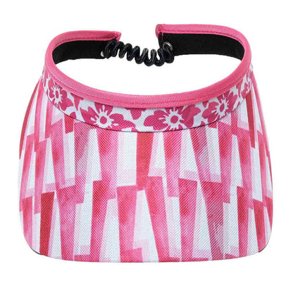 Peppermint Golf Sun Visor with Coil Lace - GloveIt Visor Cap GloveIt V401 Pink