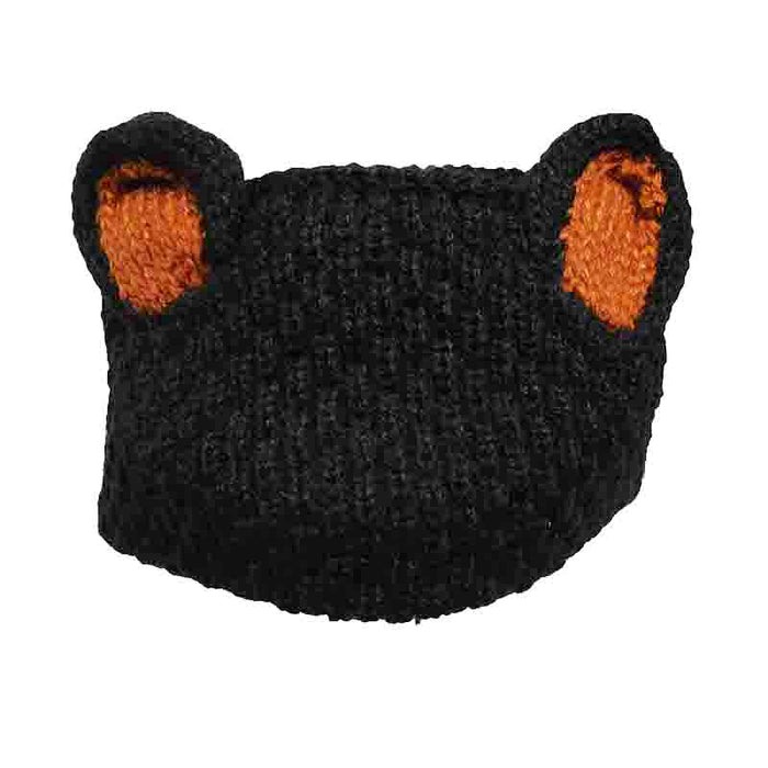 Peruvian Hand Knit Wool Bear Ears Ear Warmer Knit Headband Headband Peruvian Trading Co