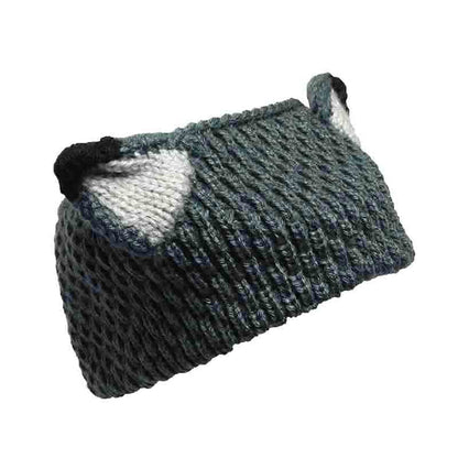 Peruvian Hand Knit Wool Fox Ears Ear Warmer Knit Headband Headband Peruvian Trading Co