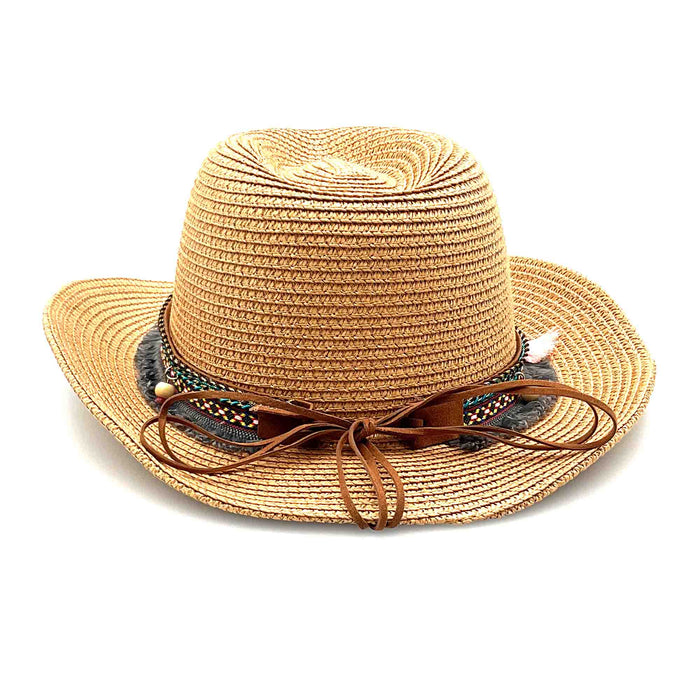 Petite Cowboy Hat with Tassel Band - Jeanne Simmons Hats Cowboy Hat Jeanne Simmons Accessories