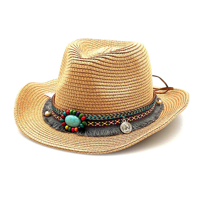 Petite Cowboy Hat with Tassel Band - Jeanne Simmons Hats Cowboy Hat Jeanne Simmons Accessories