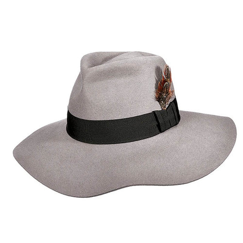 Petite Floppy Brim Wool Felt Safari Hat - Brooklyn Hats Safari Hat Brooklyn Hat BKN1413GY Grey Small (56 cm)