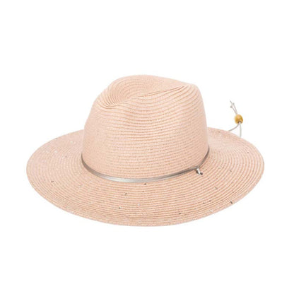 Petite Safari Hat with Sequin Accent - San Diego Hat Safari Hat San Diego Hat Company UBK2055LGPNK Pink Small (54 CM)