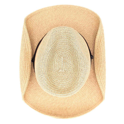 Petite Size Straw Cowboy Hat with Chin Cord - Boardwalk Style Cowboy Hat Boardwalk Style Hats