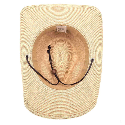 Petite Size Straw Cowboy Hat with Chin Cord - Boardwalk Style Cowboy Hat Boardwalk Style Hats