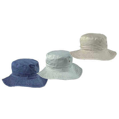 Pigment Dyed Twill Boonie Hat with Chin Cord - DPC Outdoor Hats Bucket Hat Dorfman Hat Co. BH16 Navy Medium
