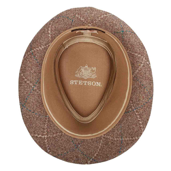 Plaid Italian Wool Fedora Hat - Stetson Hats Fedora Hat Stetson Hats