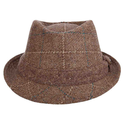 Plaid Italian Wool Fedora Hat - Stetson Hats Fedora Hat Stetson Hats