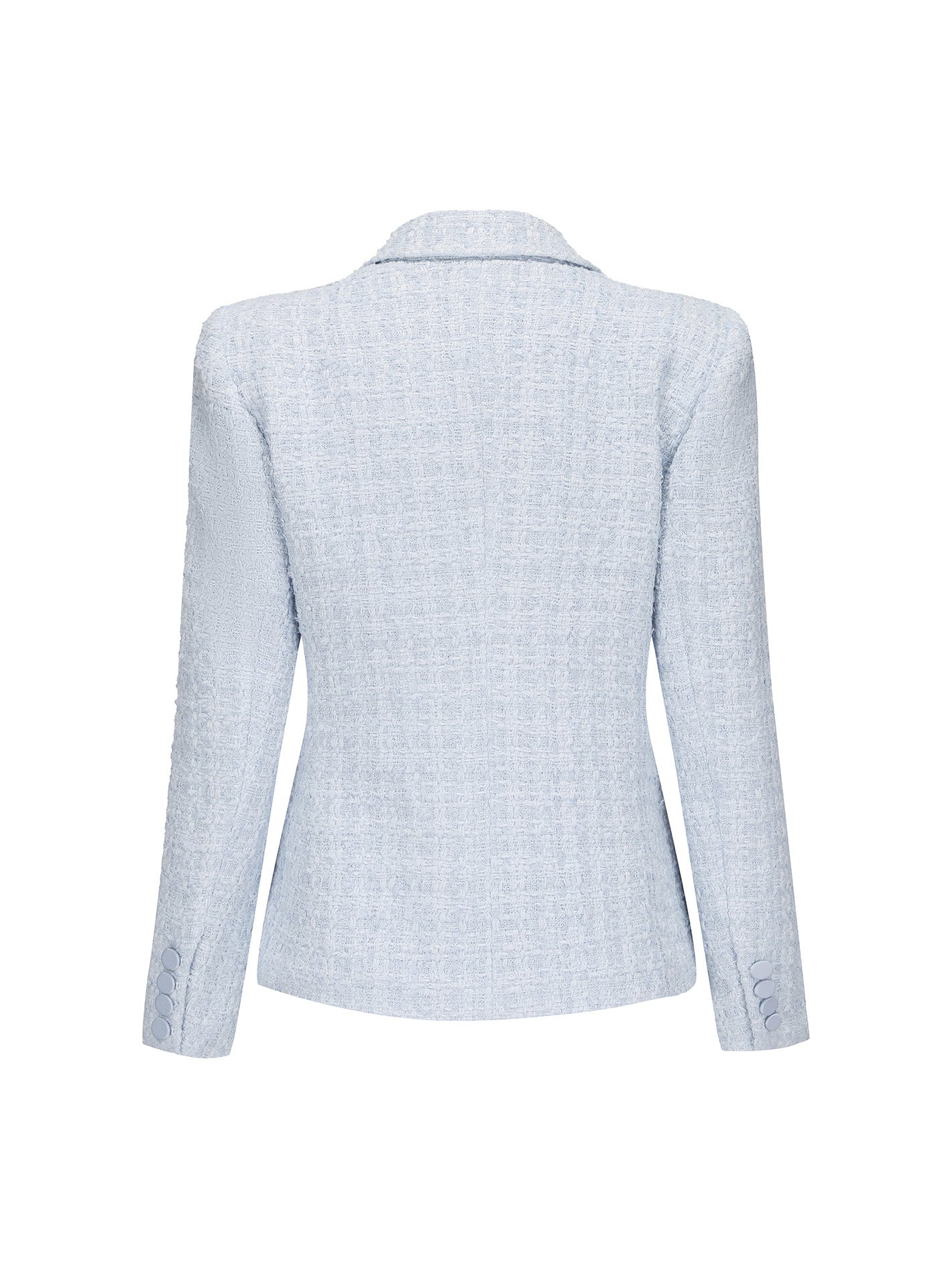 Maya Textured Lapel Blue Suit Jacket (Final Sale)