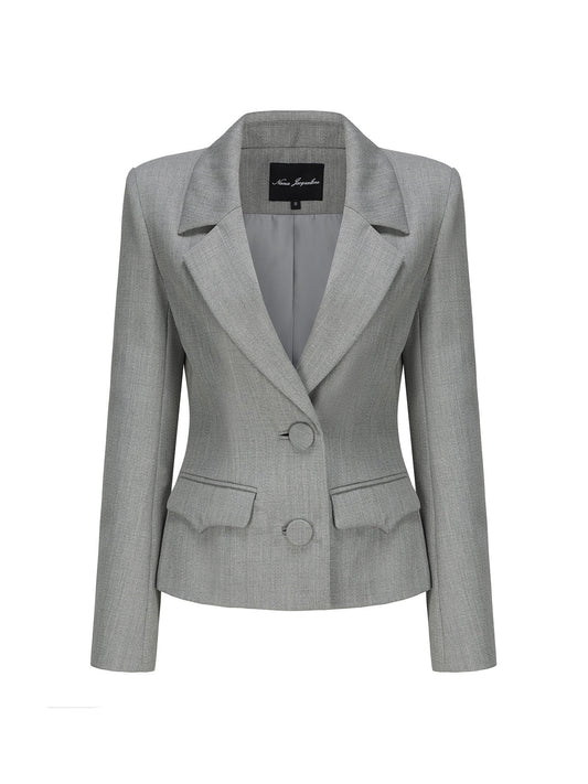 Amelie Blazer (Grey) (Final Sale)