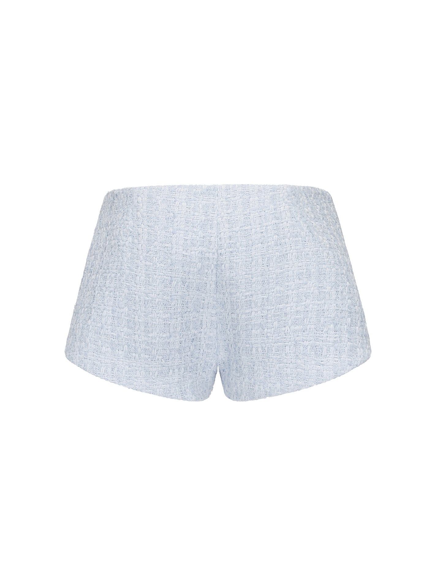 Annabella Textured Blue Woven Shorts (Final Sale)