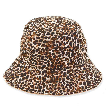 Reversible Velvet Bucket Hat with Animal Print Lining - Adora® Hats Bucket Hat Adora Hats