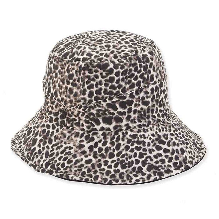 Reversible Velvet Bucket Hat with Animal Print Lining - Adora® Hats Bucket Hat Adora Hats