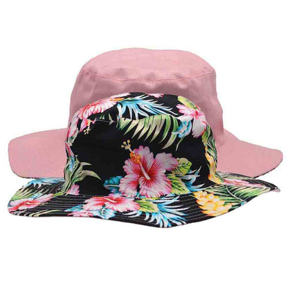 Reversible Wide Brim Cotton Boonie Hat - Karen Keith Hats Bucket Hat Great hats by Karen Keith CH98-Js Pink M/L (57-58.5 cm)