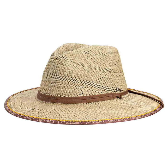 Roatan Rush Straw Safari Hat with Chin Cord - Tommy Bahama Safari Hat Tommy Bahama Hats TBM325-NAT1 Natural S/M (56-57 cm)