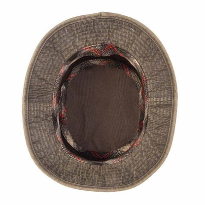 Roll-Up Weathered Cotton Bucket Hat - Stetson Hats Bucket Hat Stetson Hats
