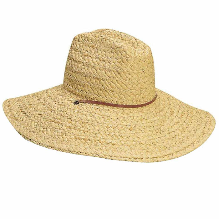 Rough Braid Raffia Lifeguard Hat - Scala Hats Lifeguard Hat Scala Hats