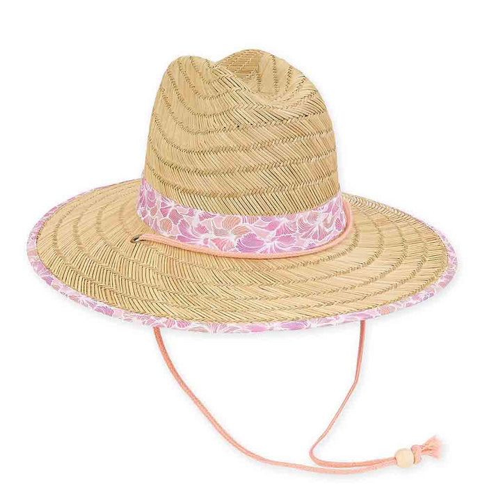 Rush Straw Lifeguard Hat for Small Heads - Sunny Dayz™ Petite Hats Lifeguard Hat Sun N Sand Hats HK323 Natural Small (54 cm)