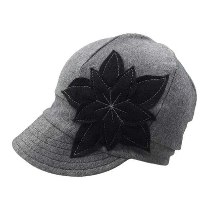 Selena Organic Cotton Jersey Cap for Healing - Flipside Hats Cap Flipside Hats H001-011 Grey  / Black OS _56-58 cm)