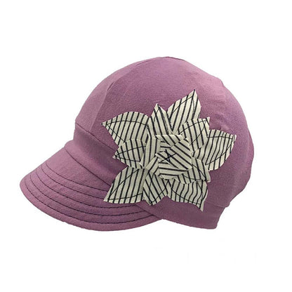 Selena Organic Cotton Jersey Cap for Healing - Flipside Hats Cap Flipside Hats H001-024 Pink/ White OS _56-58 cm)