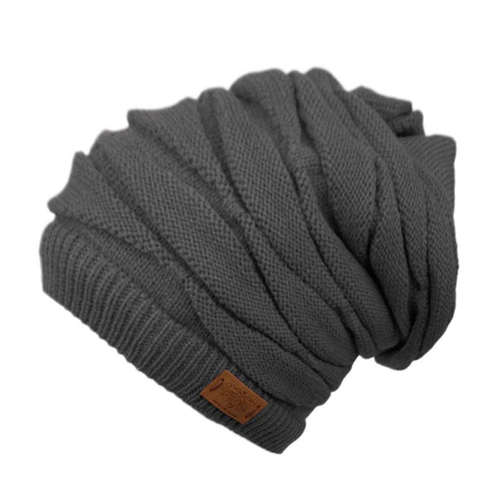 Slouchy Beanie Scarf - Angela & William Beanie Epoch Hats BN1999dg Dark Grey