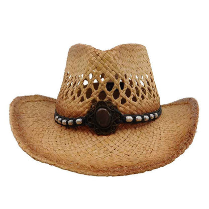 Small Size Straw Cowboy Hat with Concho - Milani Hats Cowboy Hat Milani Hats