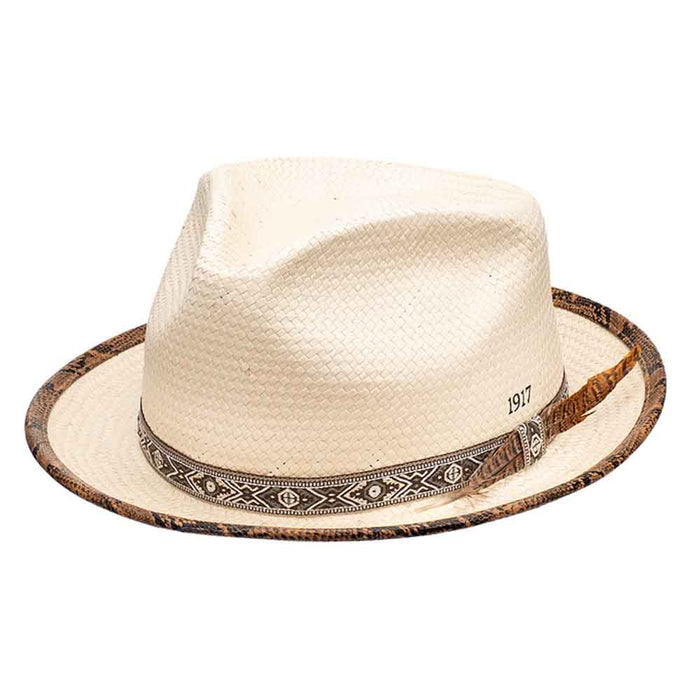 Solstice Teardrop Straw Fedora - Biltmore Hats Fedora Hat Biltmore Hats BD101-NAT2 Natural Medium (58 cm)