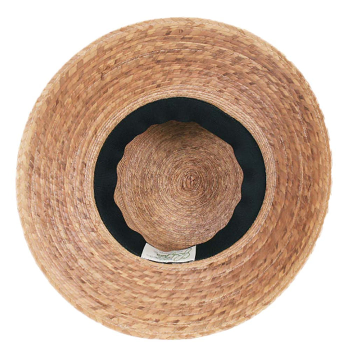 Somerset Palm Leaf Sun Hat with Brown Bow - Tula Hats Cloche Tula Hats
