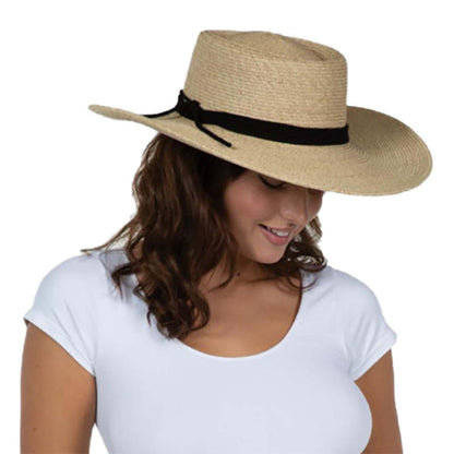 Straw Gaucho Hat with Rope Tie - Jeanne Simmons Hats Bolero Hat Jeanne Simmons Accessories