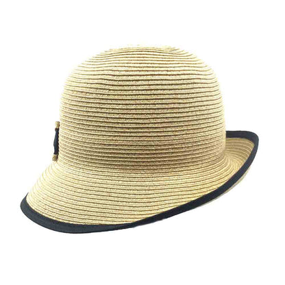 Summer Cloche Hat with Ribbon Bow - Sun 'N' Sand Hat Cloche Sun N Sand Hats