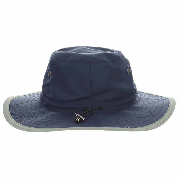 Supplex Dimensional Brim Hat, Navy - DPC Outdoor Headwear Bucket Hat Dorfman Hat Co.