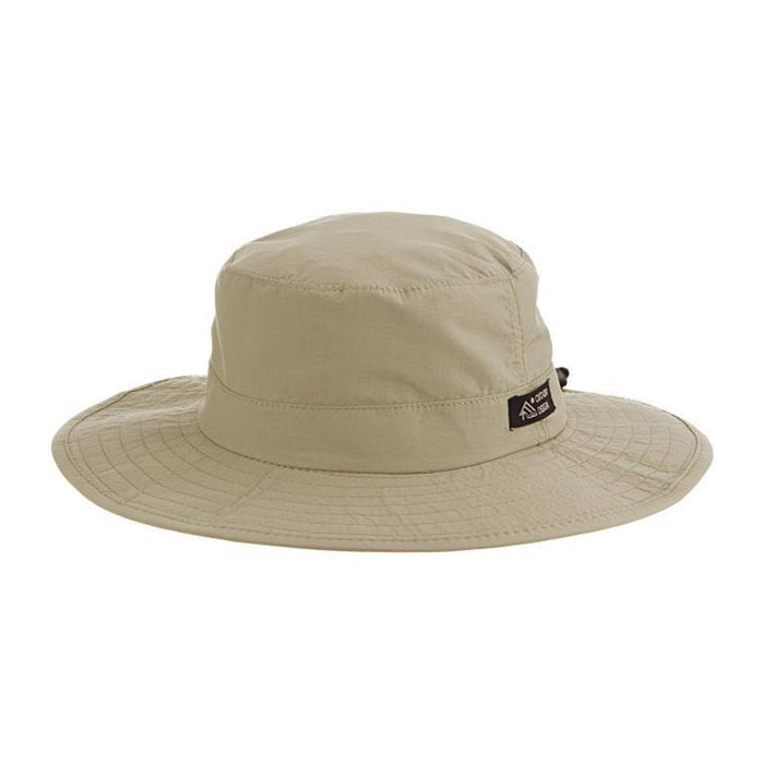Supplex® Nylon Boonie with Covered Underbrim - DPC Global Hats Bucket Hat Dorfman Hat Co. MC1-KAKI1 Khaki Small (55 cm)