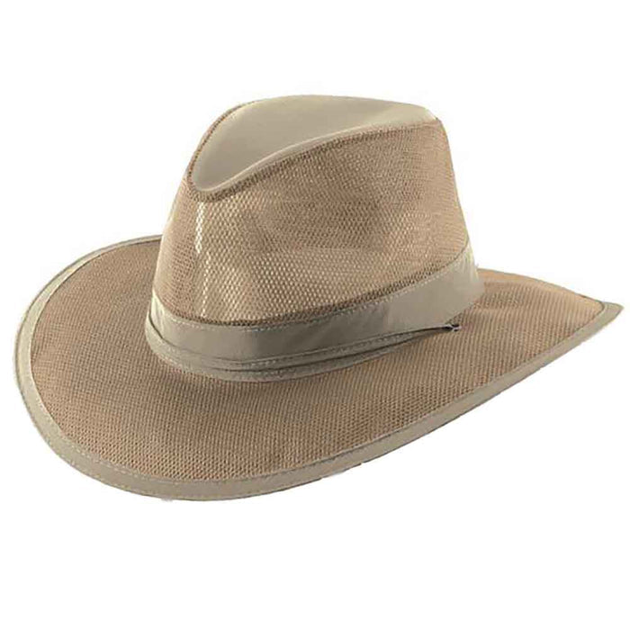 Supplex® Nylon Mesh Brim Safari Hat, 2XL - Dorfman Pacific Safari Hat Dorfman Hat Co.