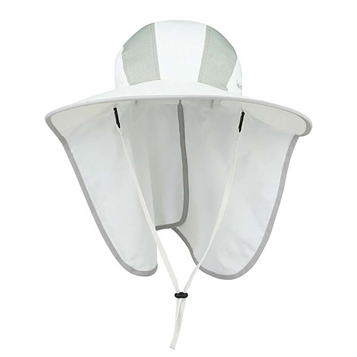 Taslon Large Bill UV Cap with Neck Cape - Juniper UV Wear Cap MegaCI