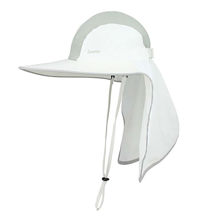 Taslon Large Bill UV Cap with Neck Cape - Juniper UV Wear Cap MegaCI